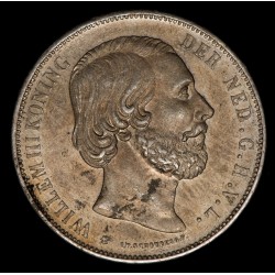 Holanda 2 1/2 Gulden 1873 KM82 Ag EXC+