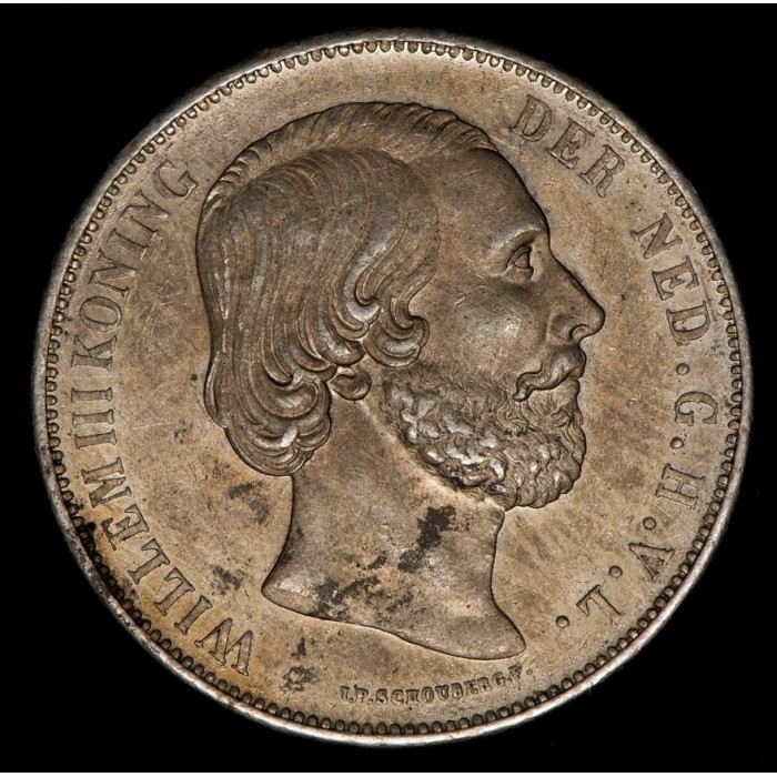 Holanda 2 1/2 Gulden 1873 KM82 Ag EXC+