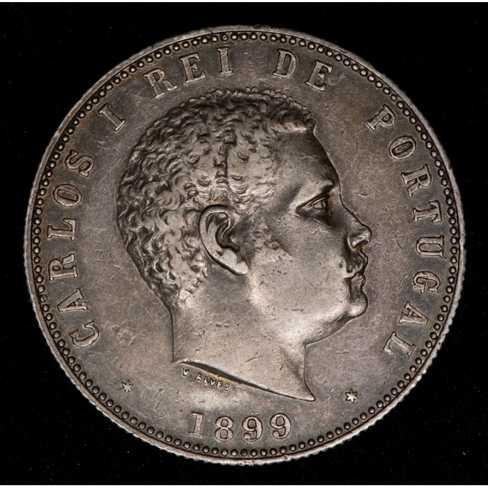 Portugal 1000 Reis 1899 KM540 Ag EXC