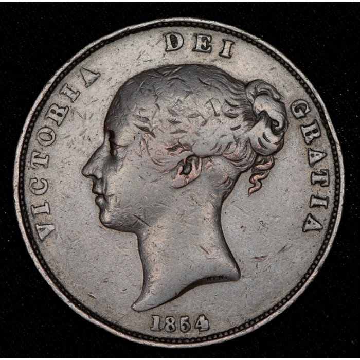 Gran Bretaña 1 Penny 1854/3 KM739 B+