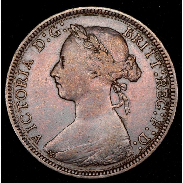 Gran Bretaña 1/2 Penny 1887 KM754 MB+