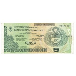 Bono C-247 Chaco 5 Pesos