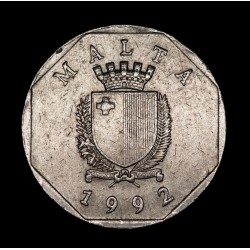 Malta 50 Cents 1992 KM98 EXC-