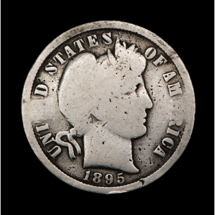 Estados Unidos 1 Centavo de Dolar Barber 1895O KM113 Ag B-