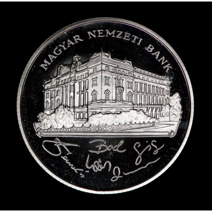 Hungria 200 Forint 1993 Banco Nacional KM689 Proof Ag UNC