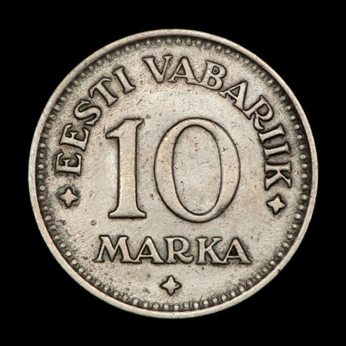 Estonia 10 Marka 1925 KM4 Nickel-Bronce MB