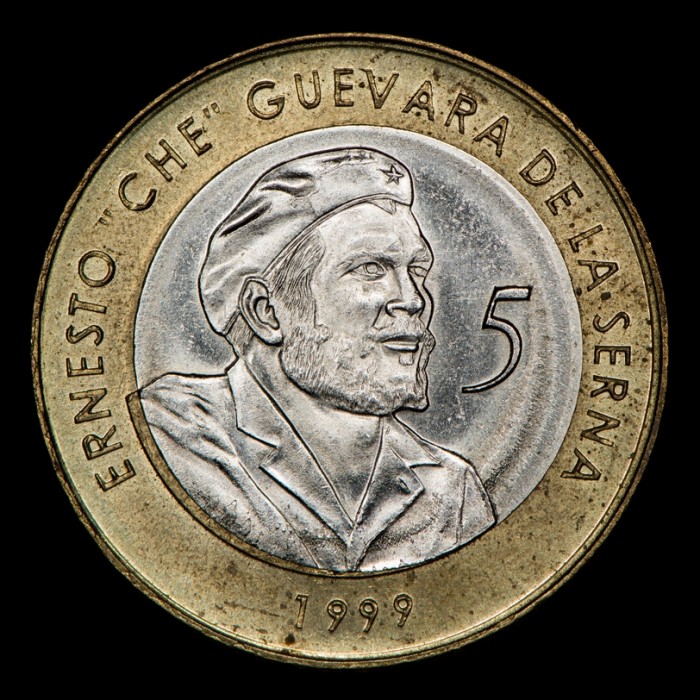 Cuba 5 Pesos 1999 KM730 Che Guevara Bimetalica EXC+