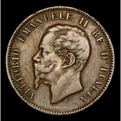 Italia 10 centesimi 1866N KM11.4 Cobre MB+