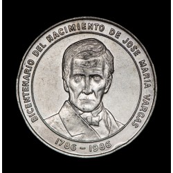 Venezuela 100 Bolivares 1986 KMY60 Jose Maria Vargas Ag EXC