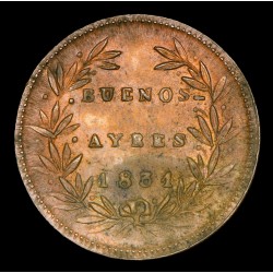Buenos Aires 5/10 1831 A1 - R1 CJ12.1.1 Cobre EXC+