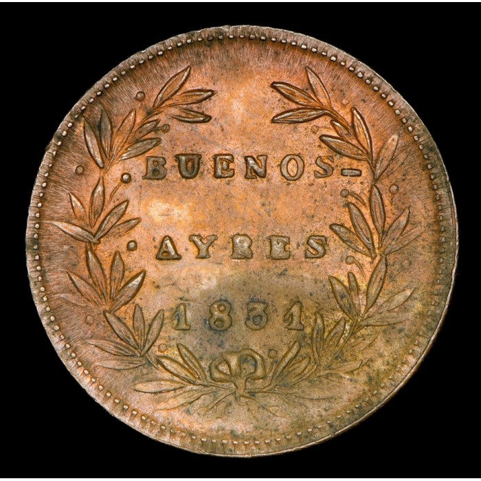 Buenos Aires 5/10 1831 A1 - R1 CJ12.1.1 Cobre EXC+