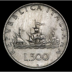 Italia 500 Liras 1960R KM99 Ag EXC+