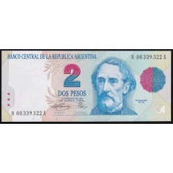 REPOSICION B3020 2 Pesos 1993/96 Fernandez - Pierri F3C UNC