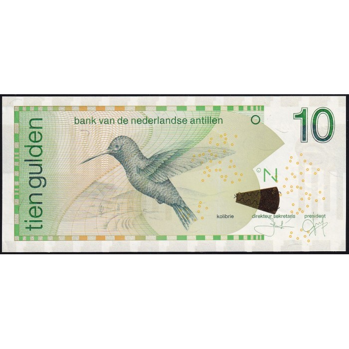 Antillas Holandesas 10 Gulden 2016 P28h UNC