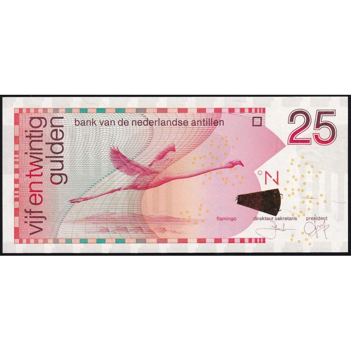 Antillas Holandesas 25 Gulden 2016 P29i UNC