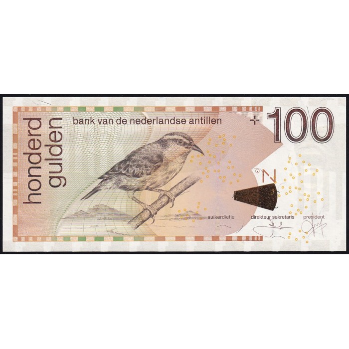 Antillas Holandesas 100 Gulden 2016 P31h UNC