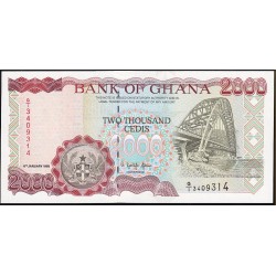 Ghana 2000 Cedis 1995 P30b UNC