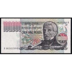 REPOSICION B2506a 100.000 Pesos Ley 18.188 Lopez - Diz F3 UNC
