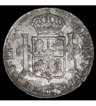 Potosi 8 Reales 1789 PR CJ63.18 Carlos III Ag B/MB