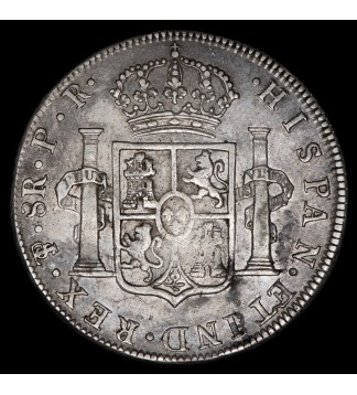 Potosi 8 Reales 1795 PR CJ76.7.2 Carlos IIII Ag MB