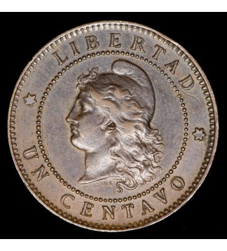 Argentina 1 Centavo 1885 CJ41.2 Cobre EXC