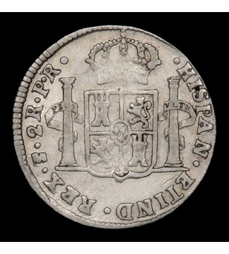 Potosi 2 Reales 1785/4 PR Carlos III CJ65.14.2 B/MB