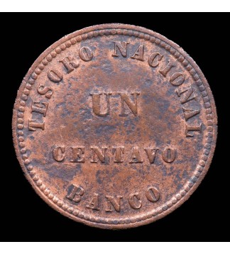 Confederacion Argentina 1 Centavo 1854 A11-R8 CJ3.15 Cobre MB+