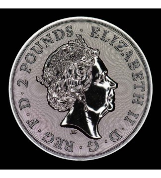 Reino Unido 2 Libras 2022 Rolling Stones Ag 1Oz Proof UNC