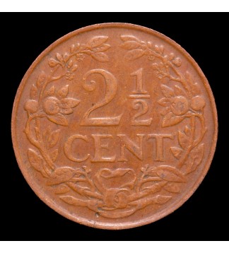 Curacao 2 1/2 Cent 1947 KM42 Cobre MB