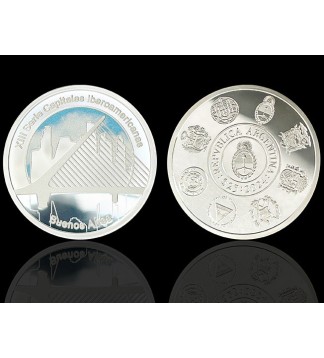 Argentina 25 Pesos 2024 Capitales Iberoamericanas Ag Proof UNC