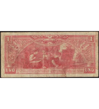 Entre Rios Bancos Garantidos 1 Peso 1888 Resello 1897 Ps1141c MB