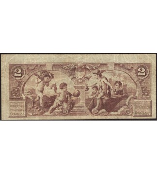 Cordoba Bancos Garantidos 2 Pesos 1888 Ps1122a MB+
