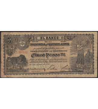 Buenos Aires 2 Pesos 1891 PS575 Bauman BA-214a Sin Cancelar MB